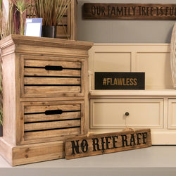 Havana Distressed Pine Two Drawer Chest
