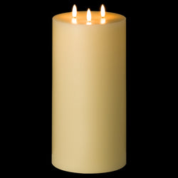 Elegance Collection Natural Glow 6 x 12 LED Ivory Candle