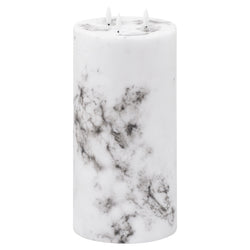 Elegance Collection Natural Glow 6x12 Marble Effect LED Candle