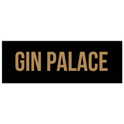 Gin Palace Gold Foil Plaque