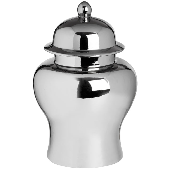 Large Silver Ginger Jar