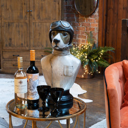 Racing Beagle Bust