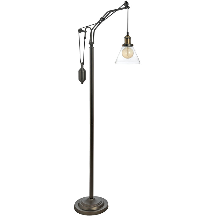 Burton Adjustable Industrial Floor Lamp