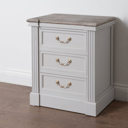 The Lyon Collection Three Drawer Bedside