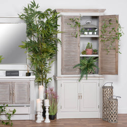 The Lyon Collection Linen Cupboard With Louvered Doors