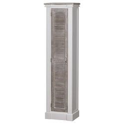 The Lyon Collection Tall Cabinet With Louvered Doors