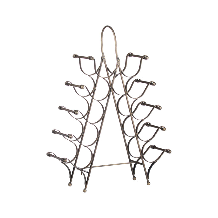 The Chester Wine Bottle Stand In Bronze