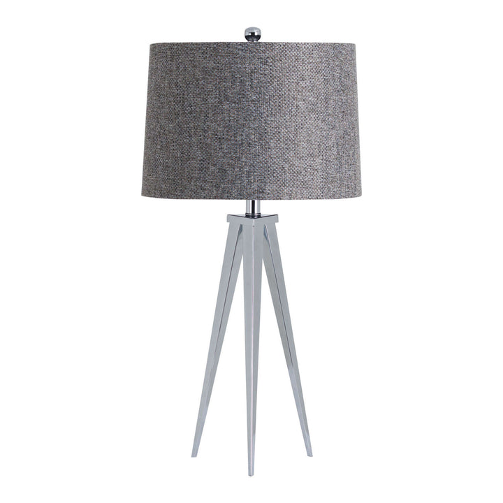 The Bertie Chrome Tripod Table Lamp