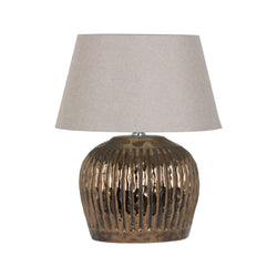 Viv  Bronze Metallic Ceramic Table Lamp