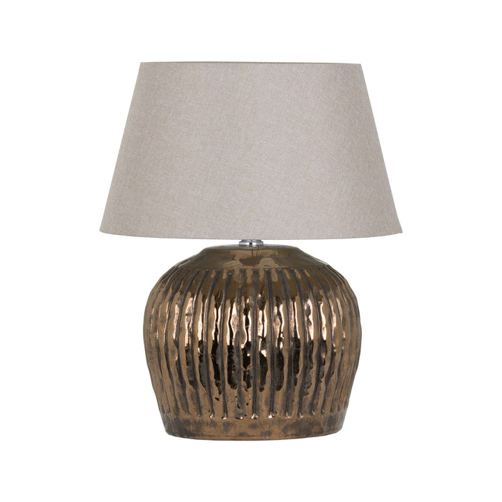 Viv  Bronze Metallic Ceramic Table Lamp
