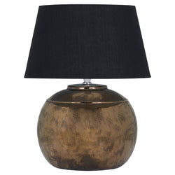 Isa Bronze Metallic Ceramic Table Lamp