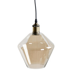 Kate Smoked Glass Cone Ceiling Light