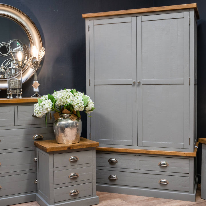 The Lakes Collection Three Drawer Two Door Wardrobe