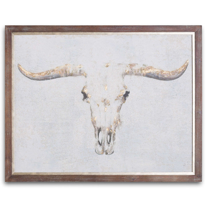 Bulls Head On Cement Board