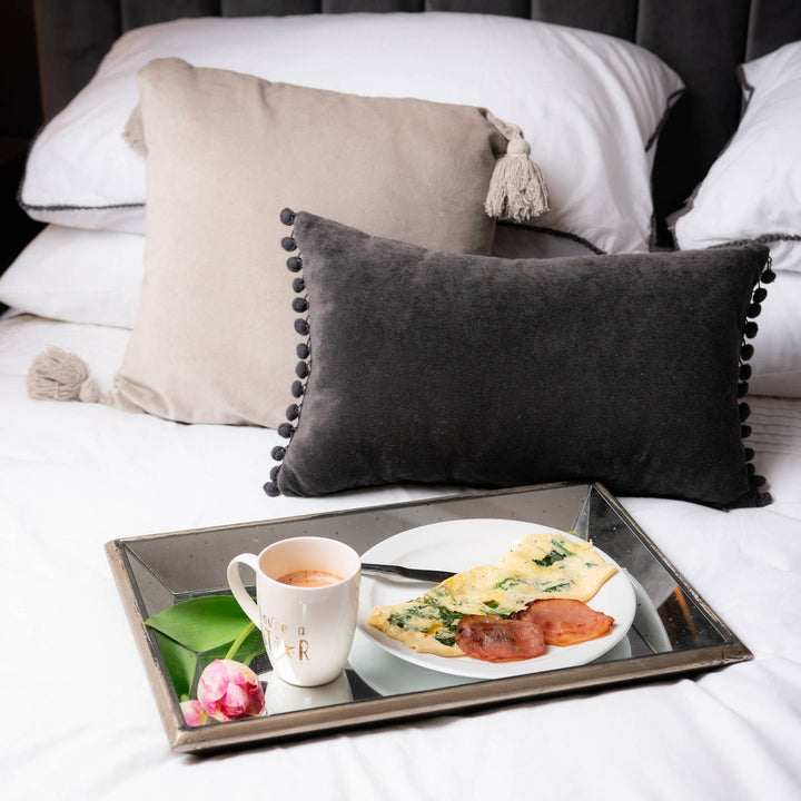 Vienna Distressed Large Mirrored Tray