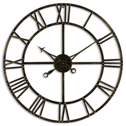 Small Antique Brass Skeleton Clock