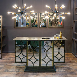 The Hanley Collection Mirrored Folding Bar
