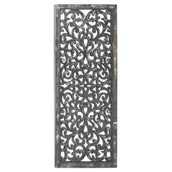 Albert Carved Antique Metallic Lattice Mirror
