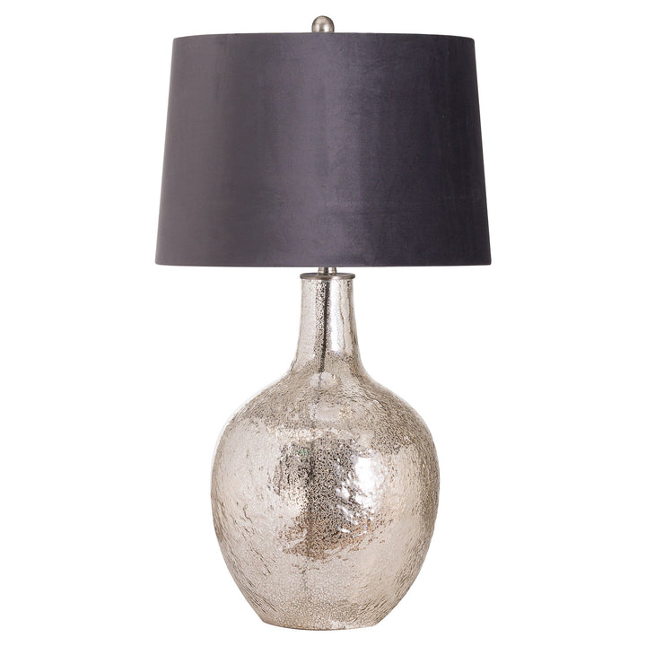 Elaine Table Lamp With Grey Velvet Shade