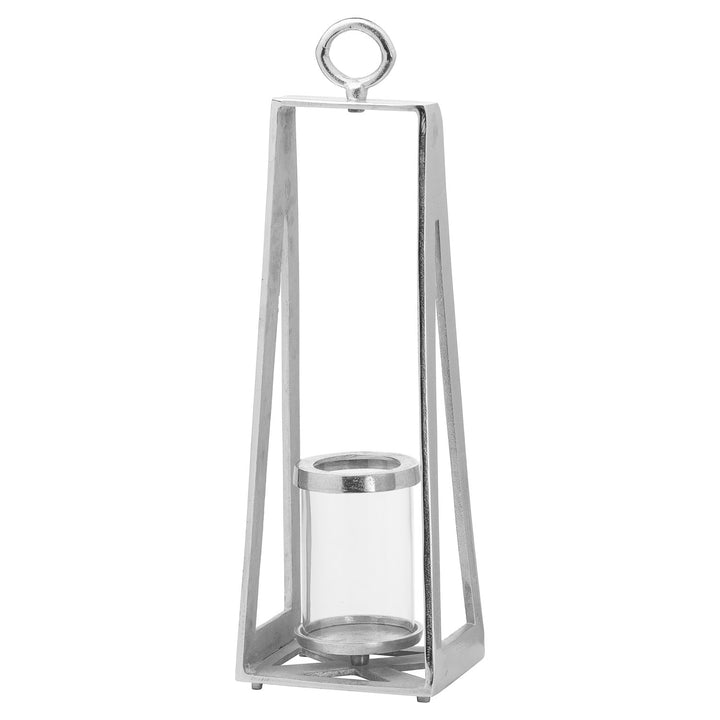 Oli Silver Large Pyramid Tea Light lantern