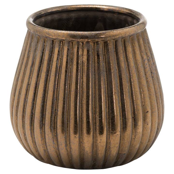 Evelyn Bronze Decorative Teardrop Planter