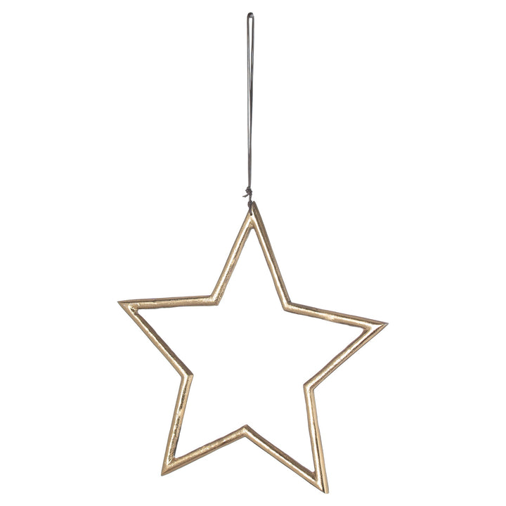 The Christmas Collection Hanging Large Brass Star