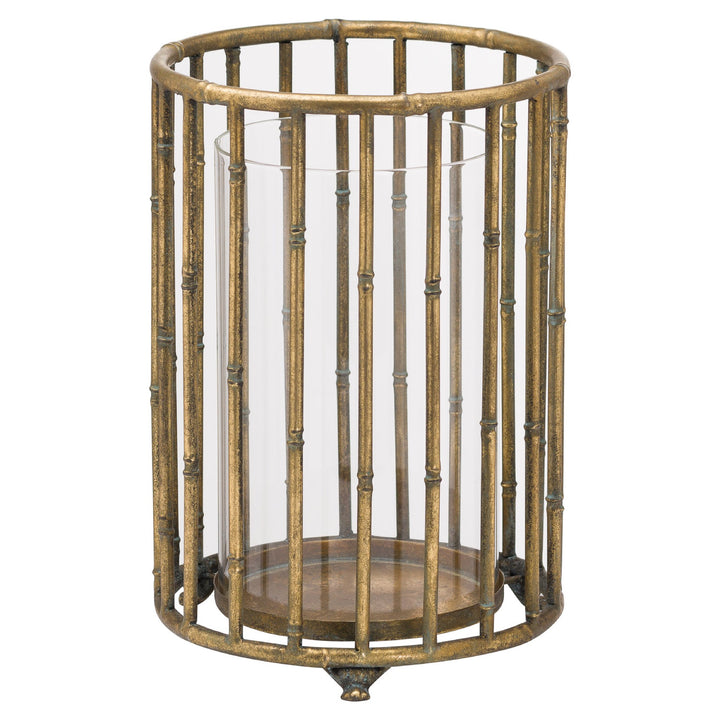 Asha Large Metallic Bamboo Lantern