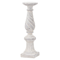 White Large Twisted Candle