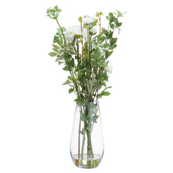 Large Peony Arrangement In Glass Vase
