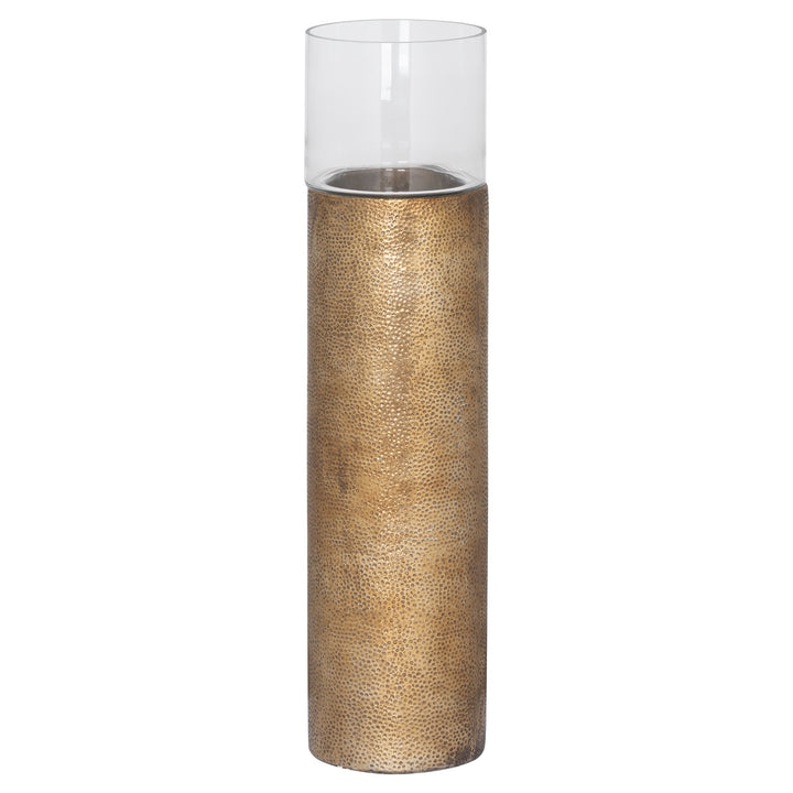 Small Evelyn Bronze Hurricane Candle Stand