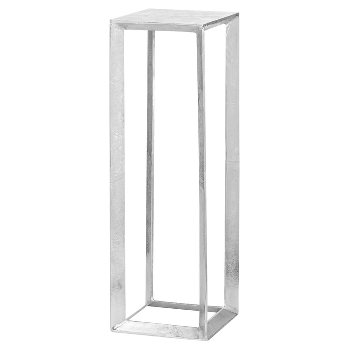 Perla Large Cast Silver Plant Stand